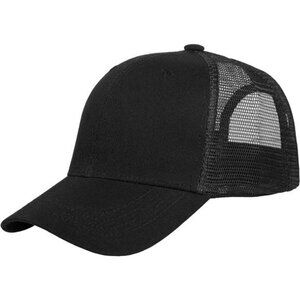 Adjustable trucker hat mesh back baseball cap structured 6 panel snapback men
